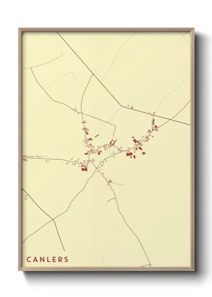 Une affiche de carte sur Canlers