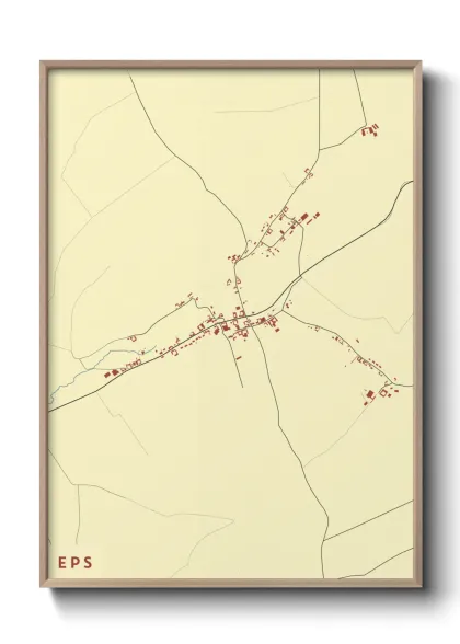 Une affiche de carte sur Eps