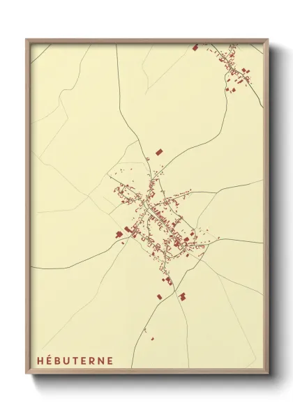 Une affiche de carte sur Hébuterne