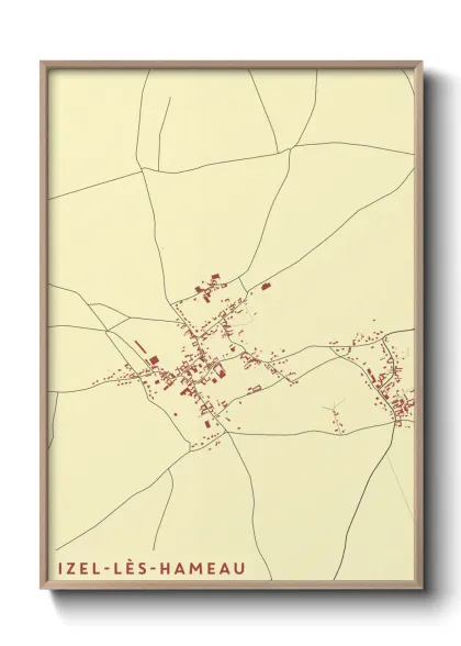 Une affiche de carte sur Izel-lès-Hameau