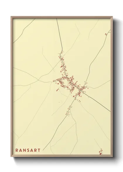 Une affiche de carte sur Ransart