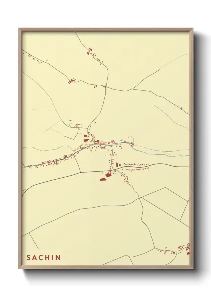 Une affiche de carte sur Sachin