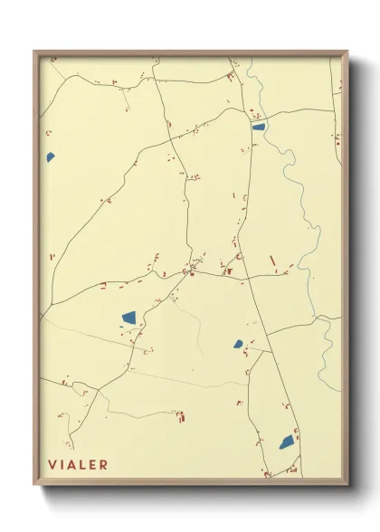 Une affiche de carte sur Vialer