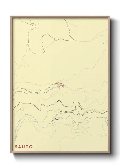 Une affiche de carte sur Sauto