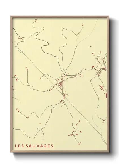 Une affiche de carte sur Les Sauvages