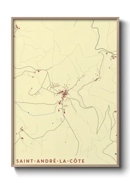 Une affiche de carte sur Saint-André-la-Côte