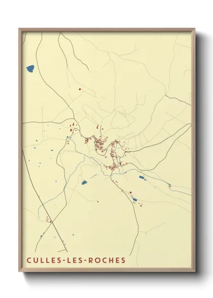 Une affiche de carte sur Culles-les-Roches