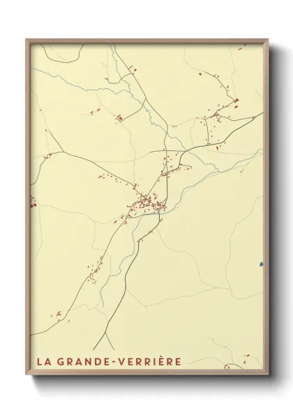 Une affiche de carte sur La Grande-Verrière