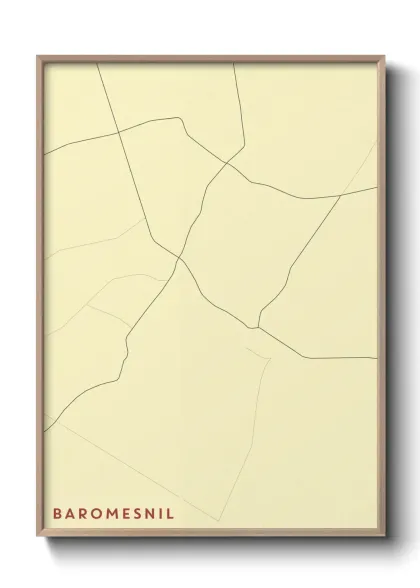 Une affiche de carte sur Baromesnil