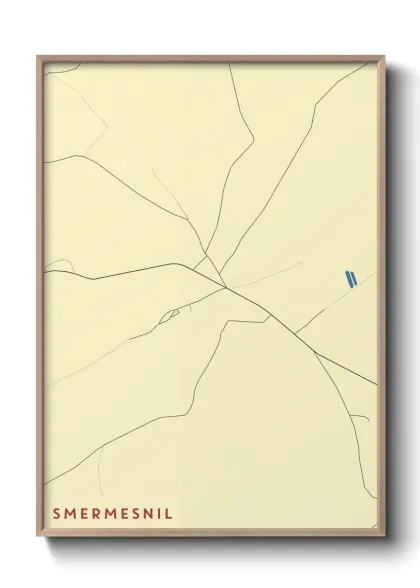 Une affiche de carte sur Smermesnil