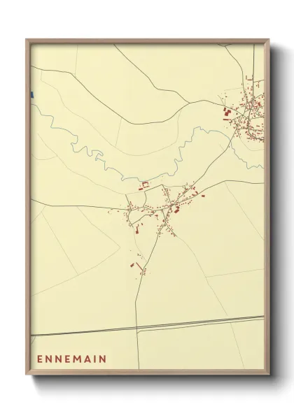 Une affiche de carte sur Ennemain