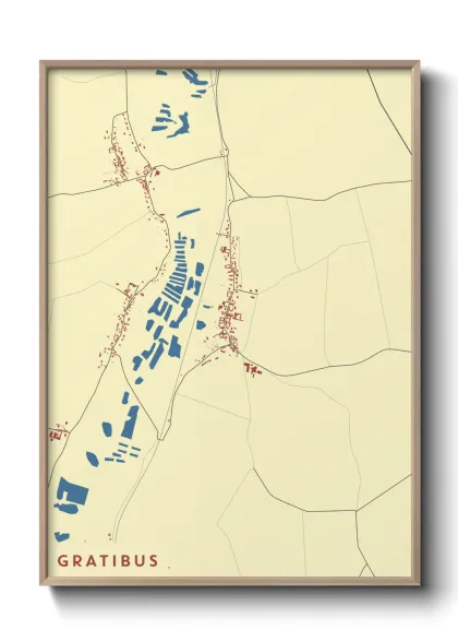 Une affiche de carte sur Gratibus