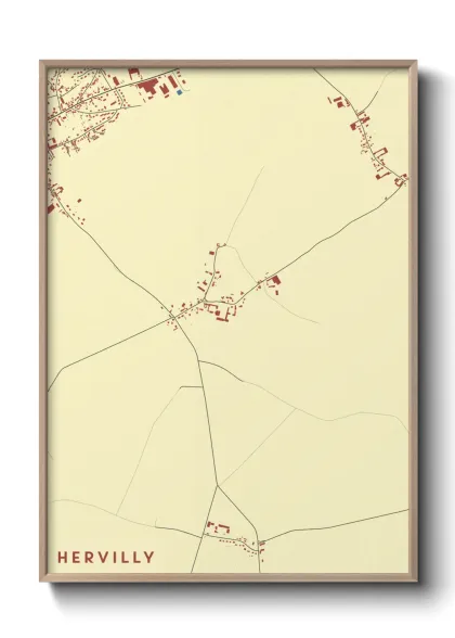 Une affiche de carte sur Hervilly
