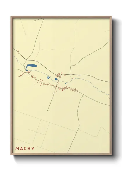 Une affiche de carte sur Machy