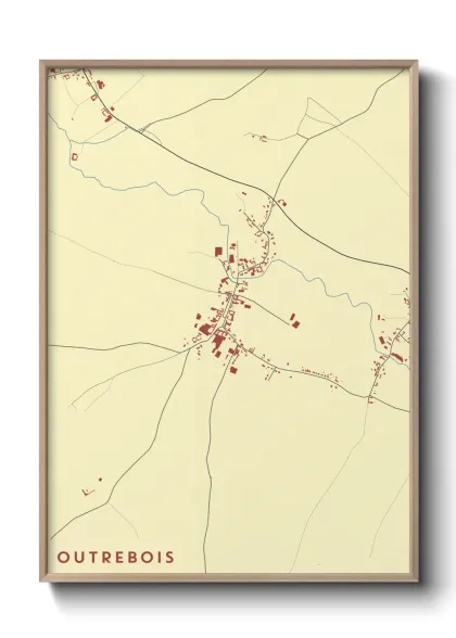 Une affiche de carte sur Outrebois