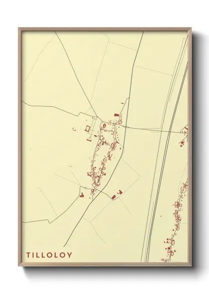 Une affiche de carte sur Tilloloy