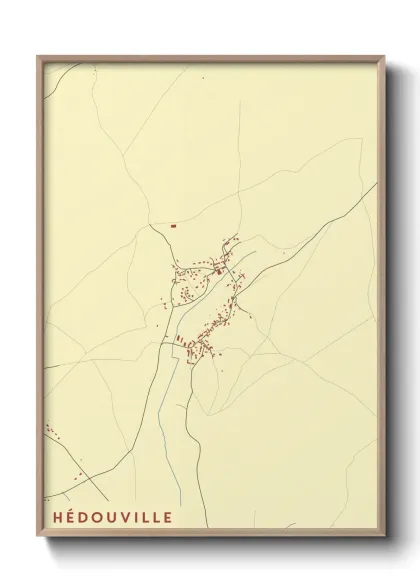 Une affiche de carte sur Hédouville