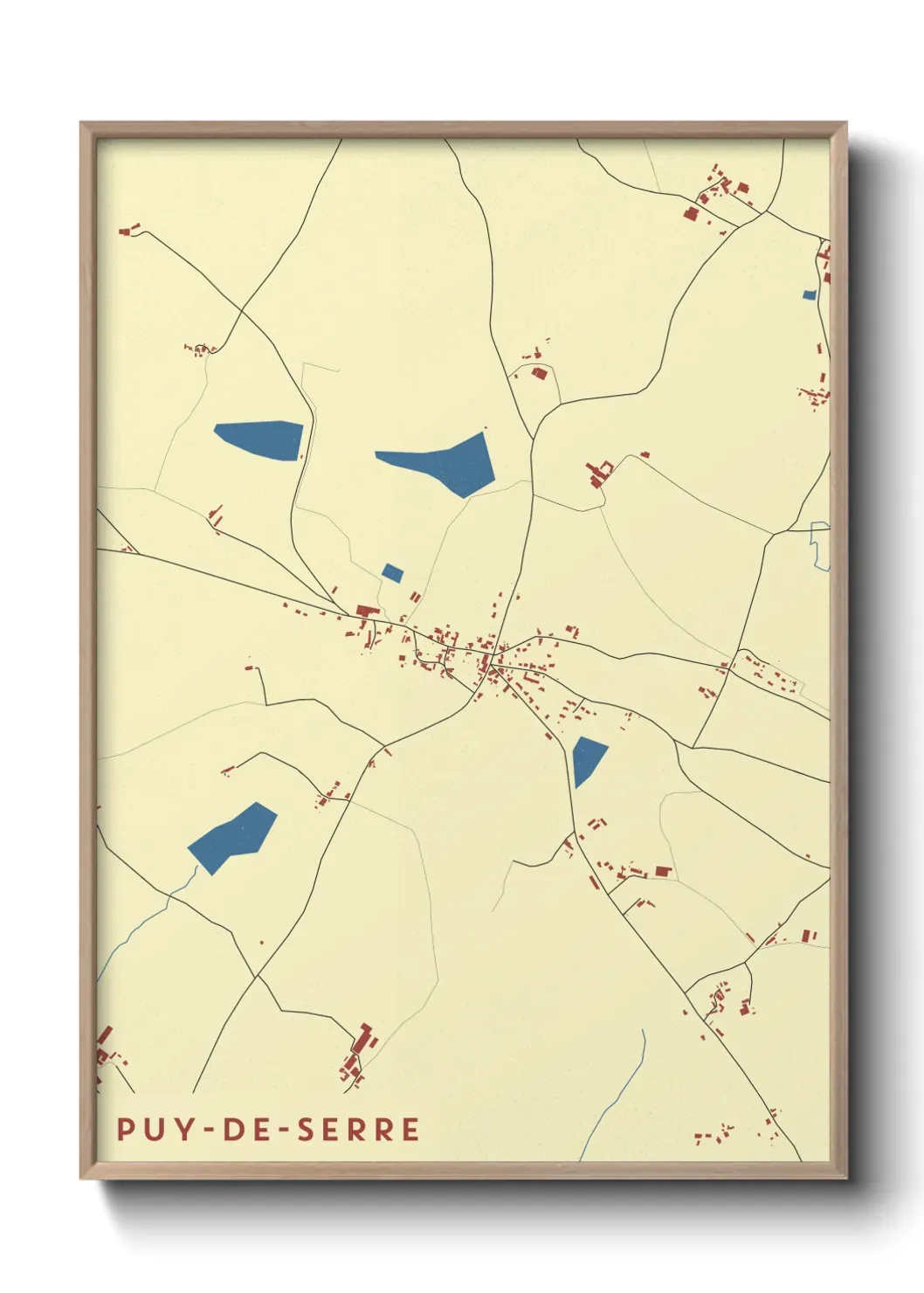 Un poster carte Puy-de-Serre