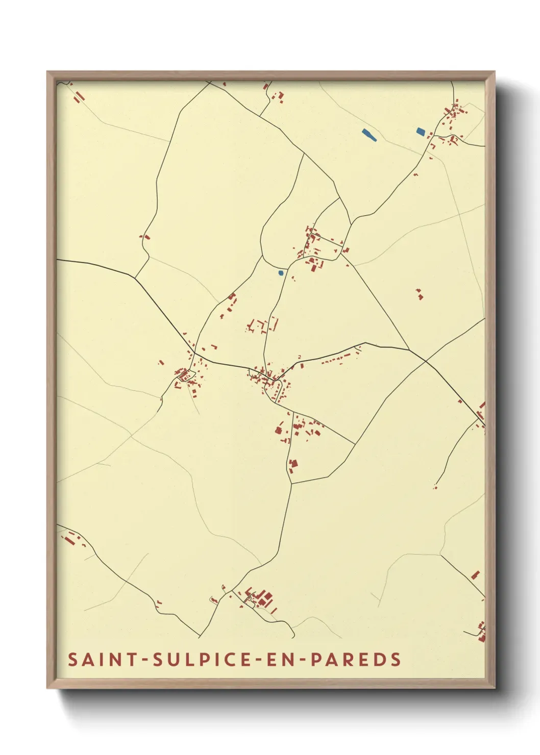 Un poster carteSaint-Sulpice-en-Pareds