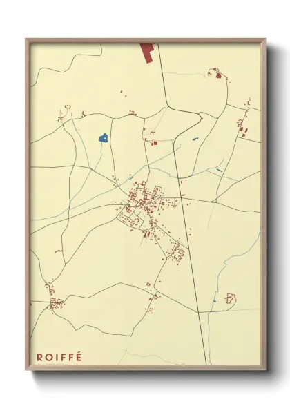 Une affiche de carte sur Roiffé