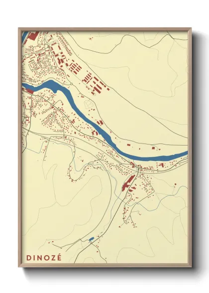Une affiche de carte sur Dinozé