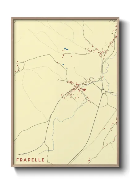 Une affiche de carte sur Frapelle