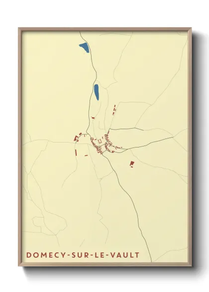 Une affiche de carte sur Domecy-sur-le-Vault