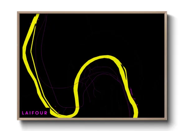 Une affiche de carte sur Laifour