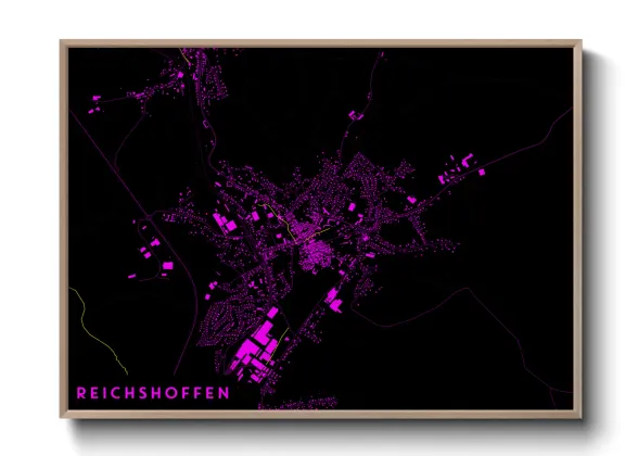 Une affiche de carte sur Reichshoffen