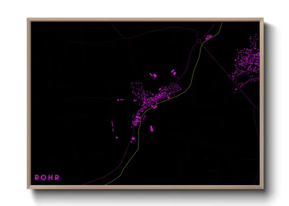 Une affiche de carte sur Rohr