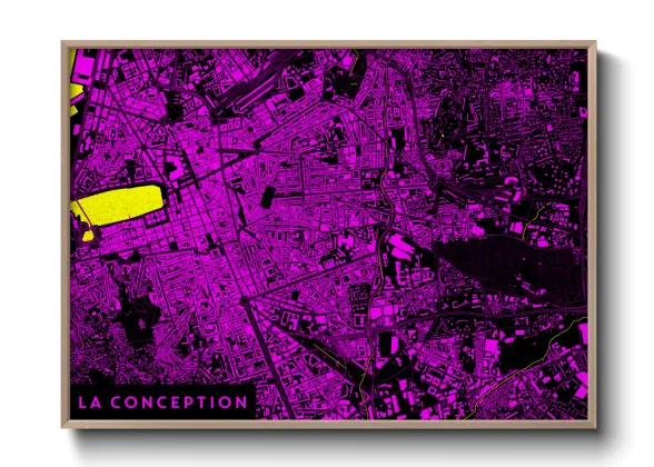 Une affiche de carte sur La Conception
