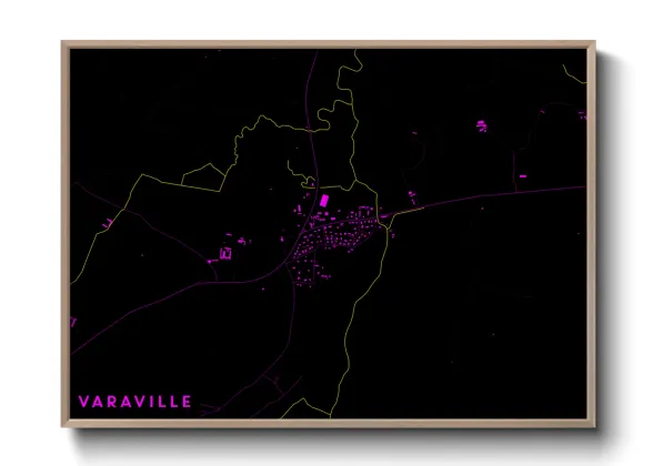 Une affiche de carte sur Varaville
