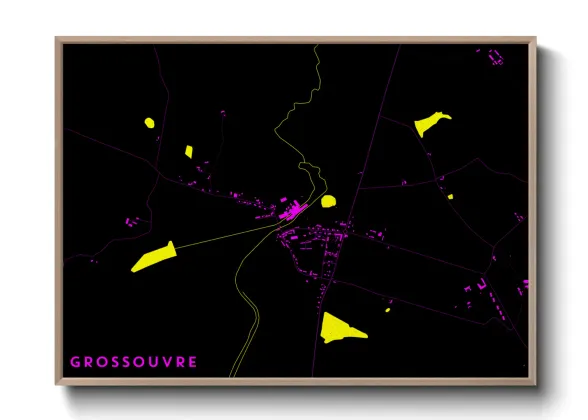 Une affiche de carte sur Grossouvre