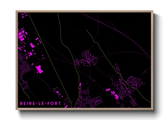 Une affiche de carte sur Beire-le-Fort