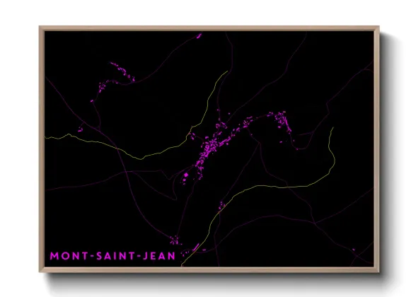 Une affiche de carte sur Mont-Saint-Jean