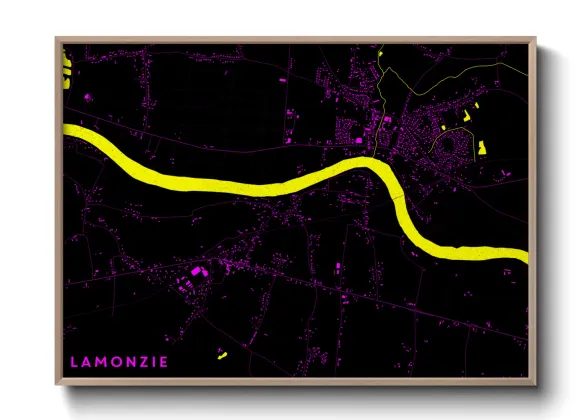 Une affiche de carte sur Lamonzie