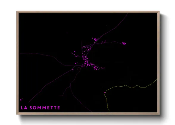 Une affiche de carte sur La Sommette