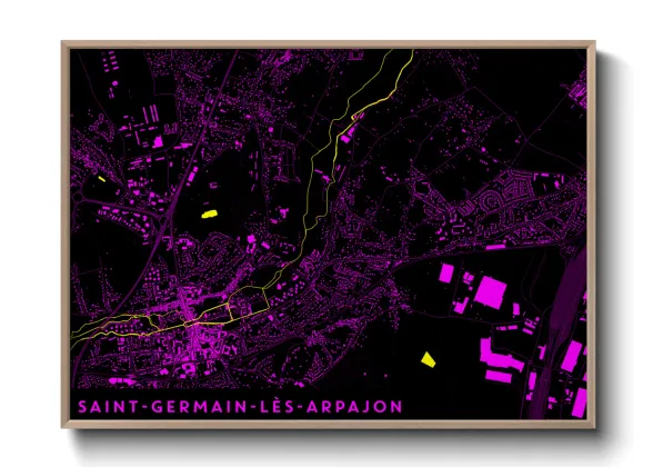 Une affiche de carte sur Saint-Germain-lès-Arpajon