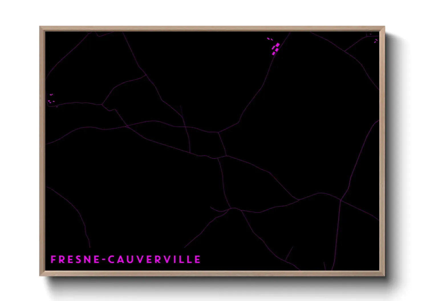 Un poster carteFresne-Cauverville