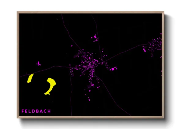 Une affiche de carte sur Feldbach