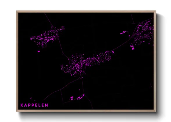 Une affiche de carte sur Kappelen