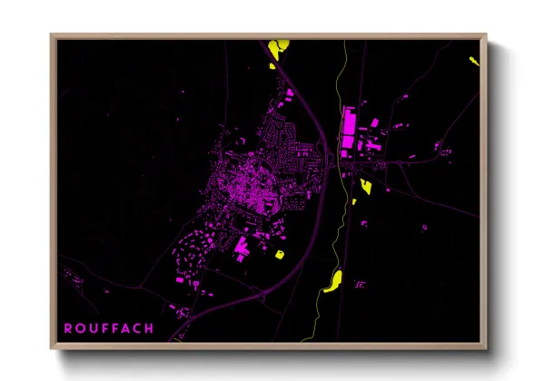 Une affiche de carte sur Rouffach