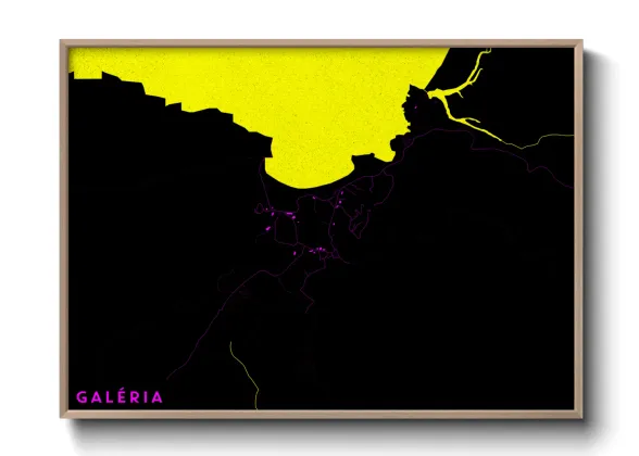 Une affiche de carte sur Galéria