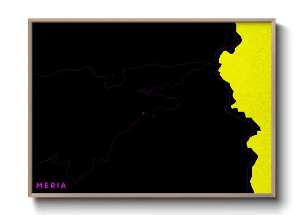 Une affiche de carte sur Meria
