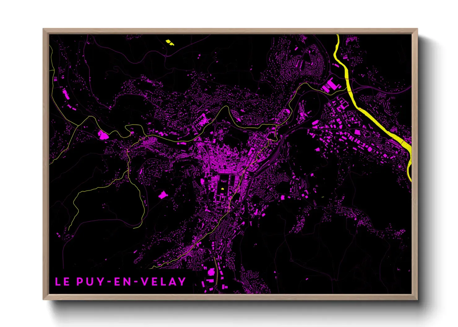 Un poster carteLe Puy-en-Velay