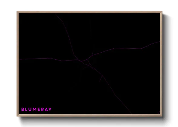 Une affiche de carte sur Blumeray