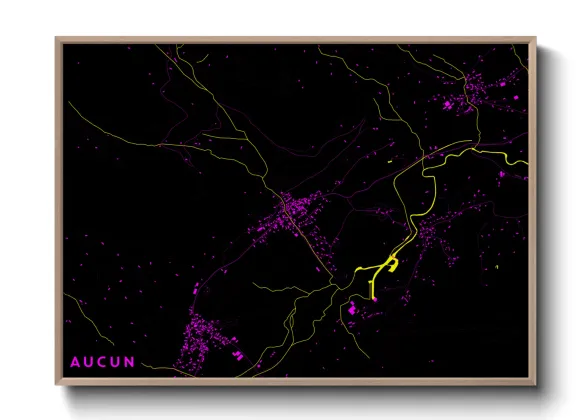Une affiche de carte sur Aucun
