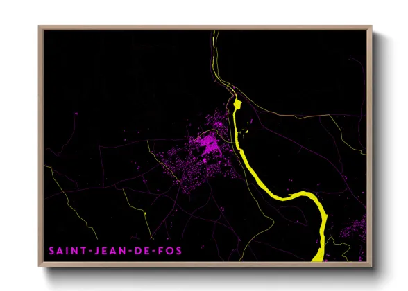 Une affiche de carte sur Saint-Jean-de-Fos