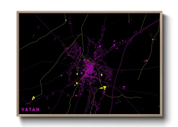 Une affiche de carte sur Vatan
