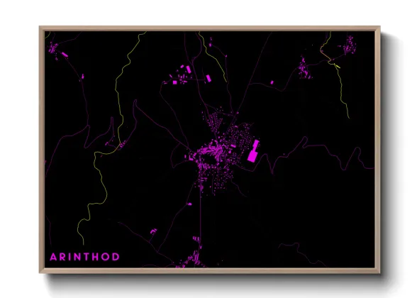 Une affiche de carte sur Arinthod